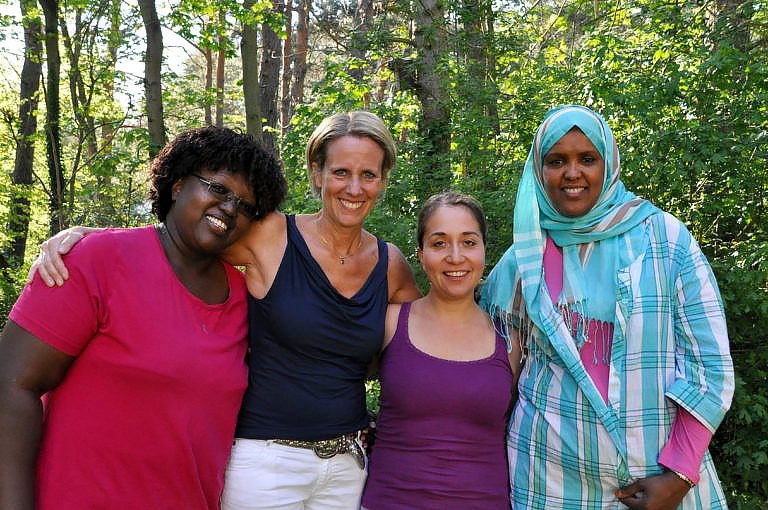Das DFC-Team (v.l.n.r.): Evelyn Brenda, Dr. Cornelia Strunz, Nicole Dittwald und Farhia Mohamed